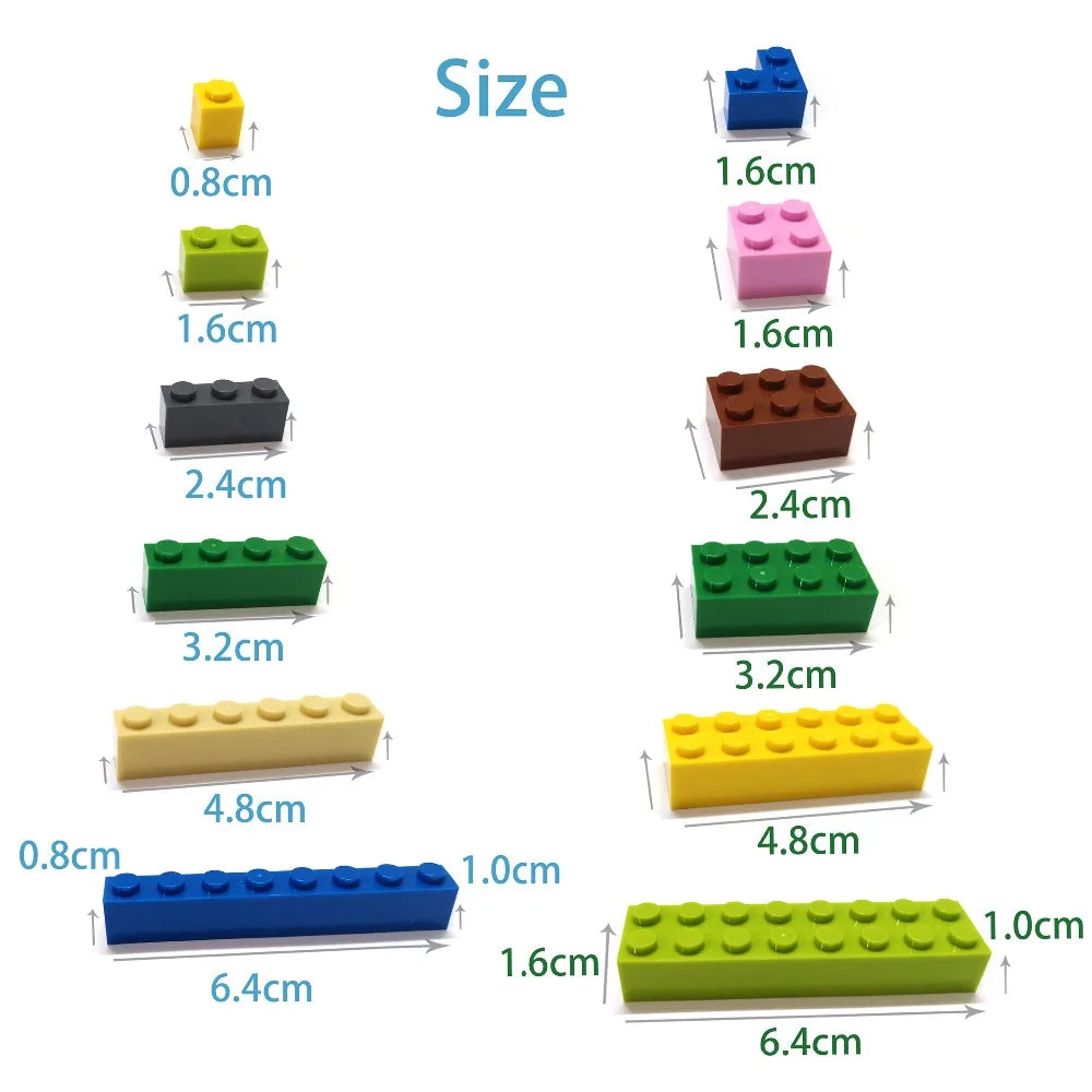 1000Pcs DIY Building Blocks 2x2 Tiles &ndash; Educational Fun