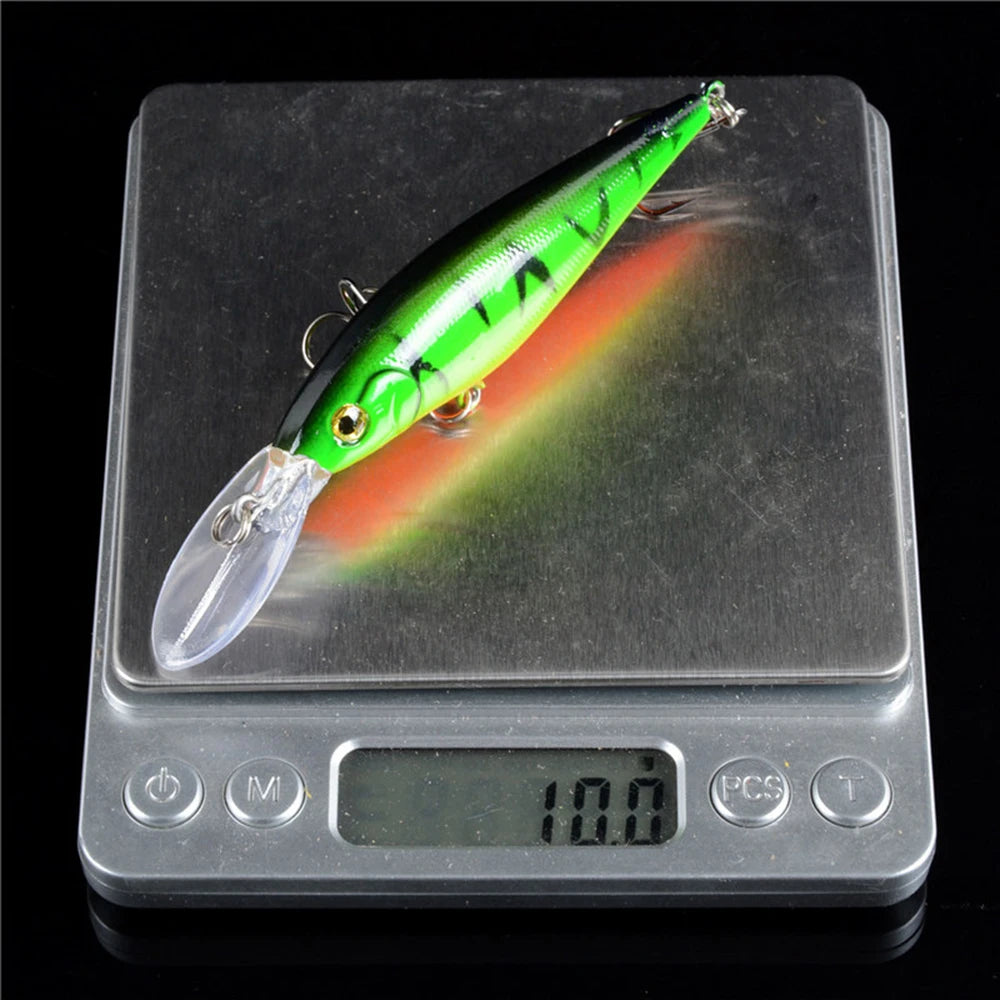 Hercules 10PCS Minnow Fishing Lure - 11cm 10.5g Artificial Wobblers for Deep Diving