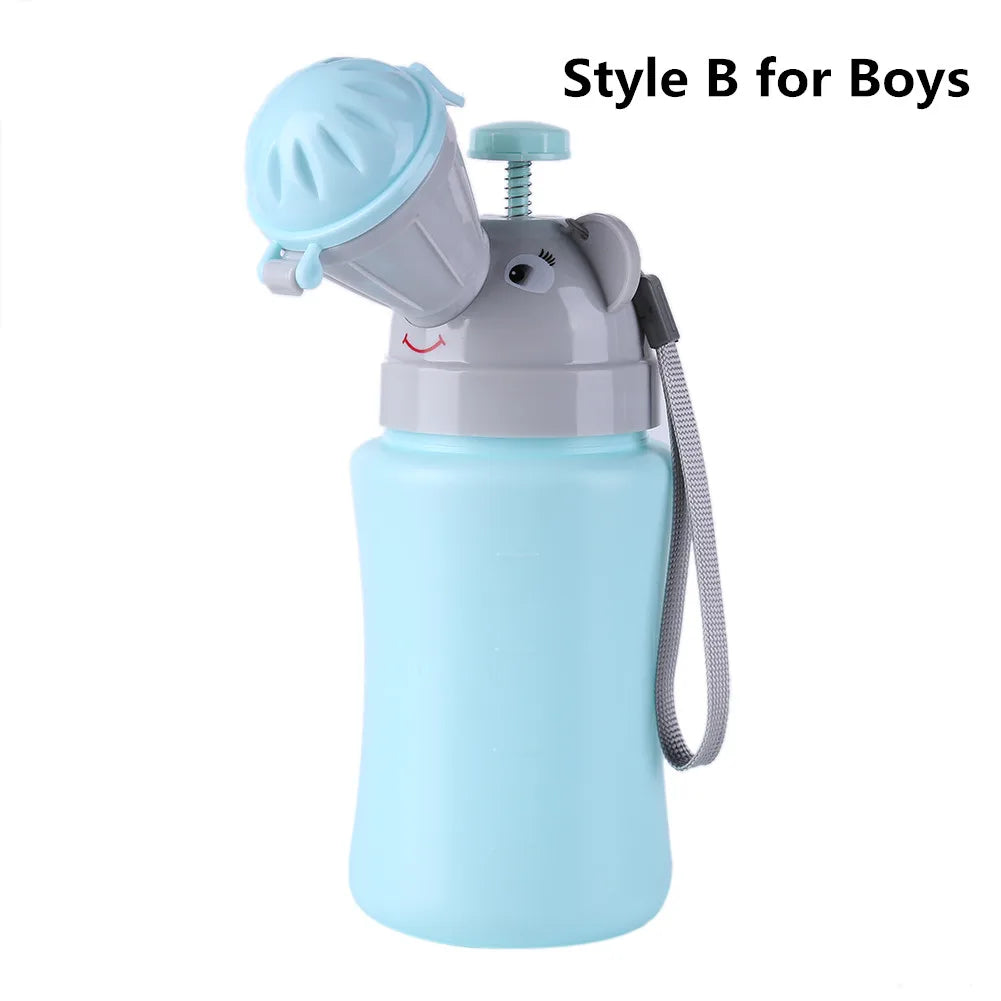 Mojoyce Portable Baby Urinal &ndash; Reusable Travel Potty Beige / CHINA