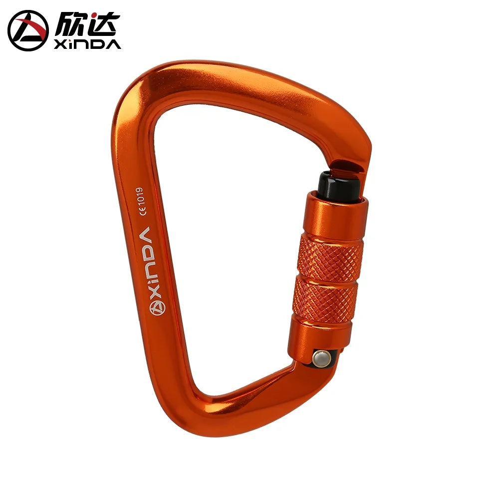 XINDA XD-8121 Safety Auto Carabiner &ndash; 25KN Load Rating Orange