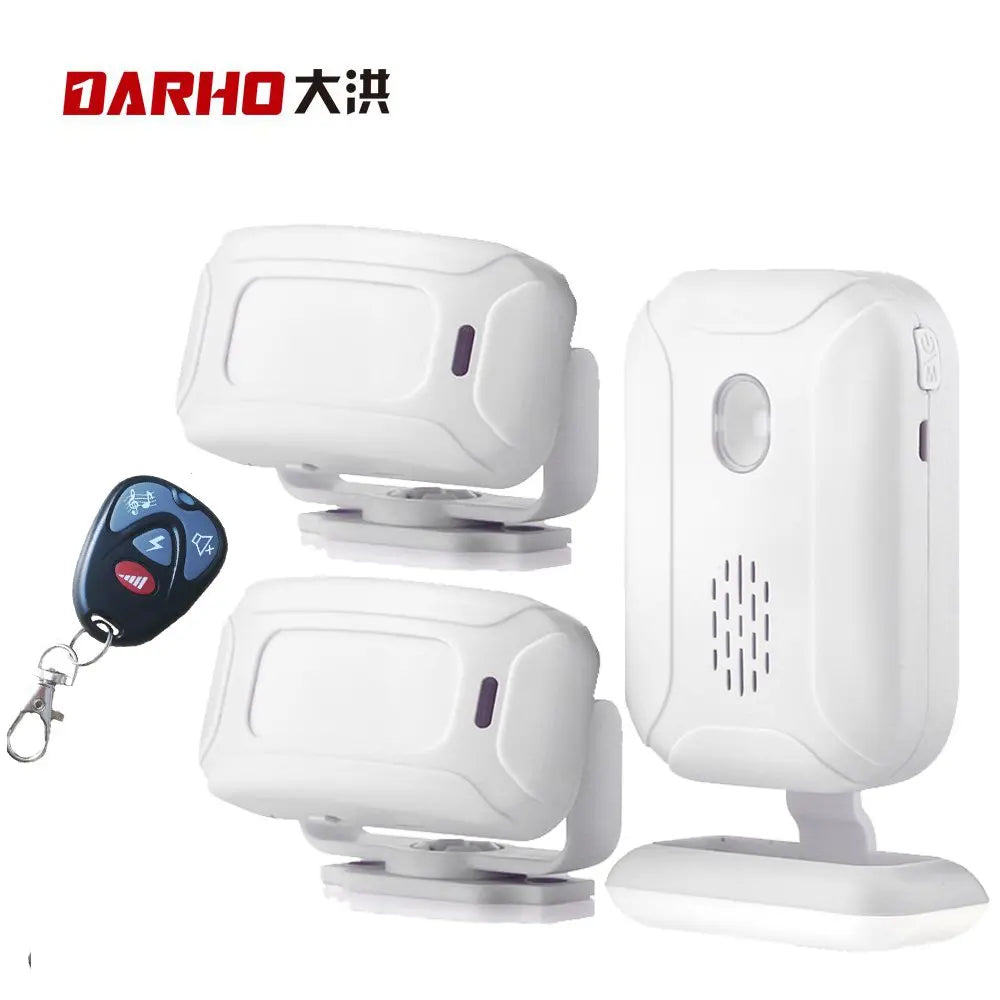 Darho Infrared Microwave Radar Composite Dual Detection Burglar And Home Protection Alarms Welcome Shop Motion Sensor Doorbells SET5