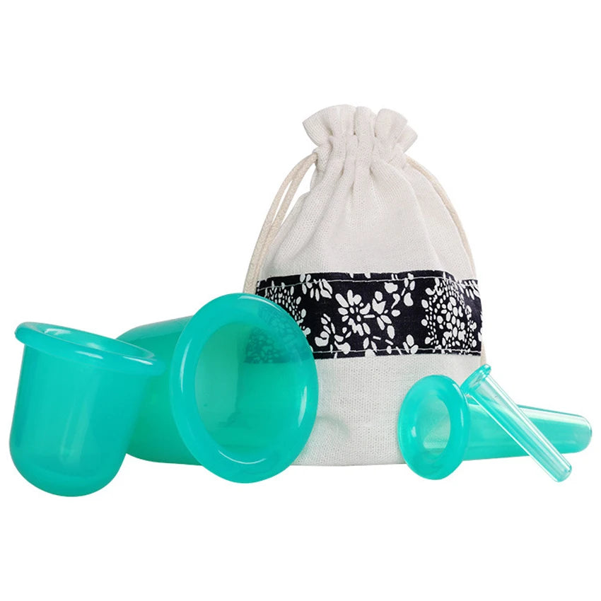 Silicone Facial Massage Cupping Set &ndash; Cellulite Therapy