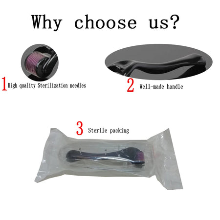 Mezoroller Beard Derma Roller | 540 Needles for Hair Re-Growth &amp; Skin Care