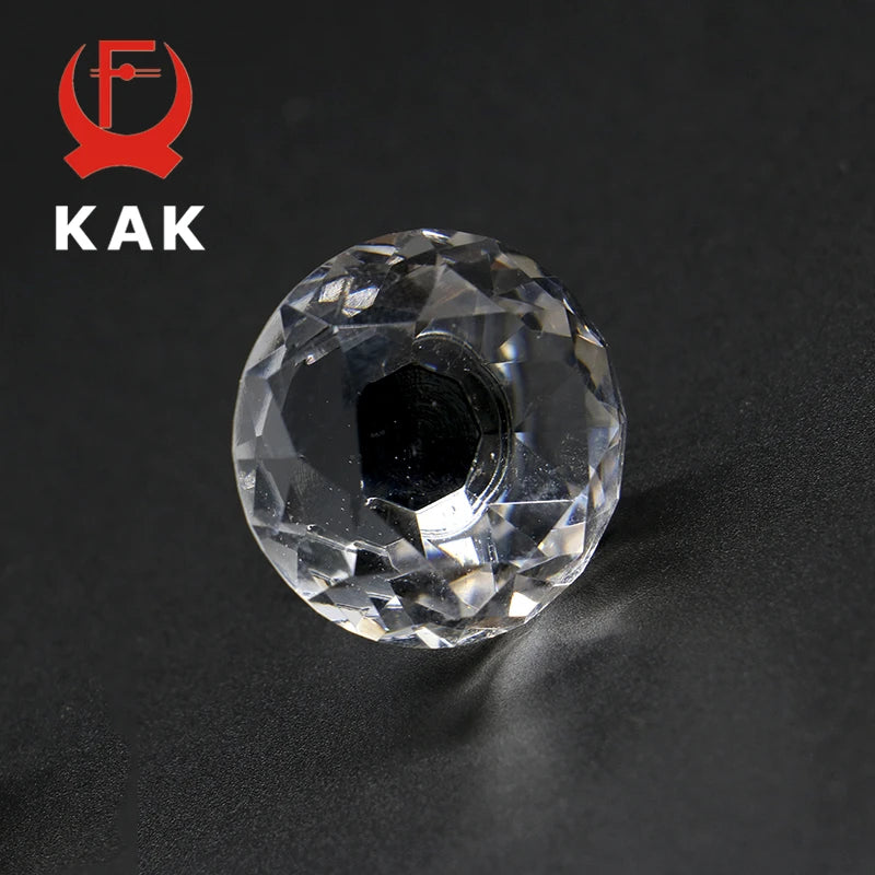 Набор ручек KAK из 5 шт. с алмазными кристаллами 20-40 мм для шкафов