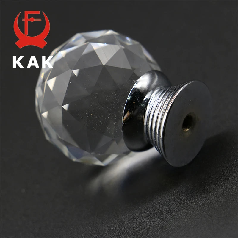 KAK Хрустальные Шаровые Ручки Прозрачное Стекло Для Шкафа И Ящика
