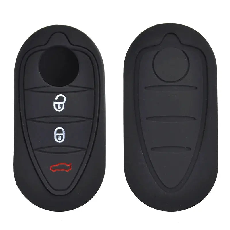 Silicone Key Case Cover For Alfa Romeo Mito Giulietta Brera 4C 159 GTA Keyless Fob Shell Skin Keyring Key Chain Holder Protector by InterCyprus Trading Ltd