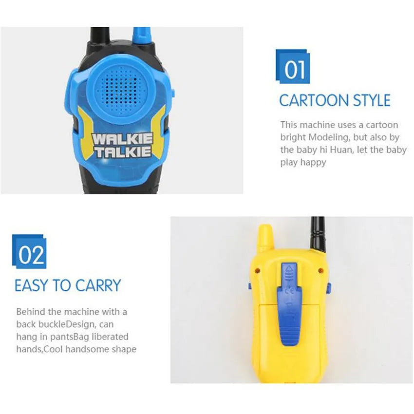 Walkie Talkies 2Pcs 50M 2Ch For Kids &ndash; Lightweight
