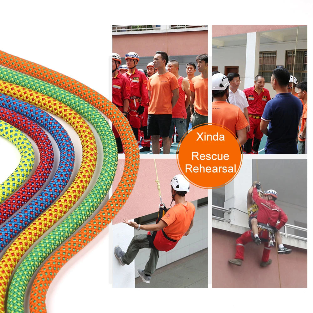 XINDA 10m Rock Climbing Rope &ndash; High Strength 5500lbs