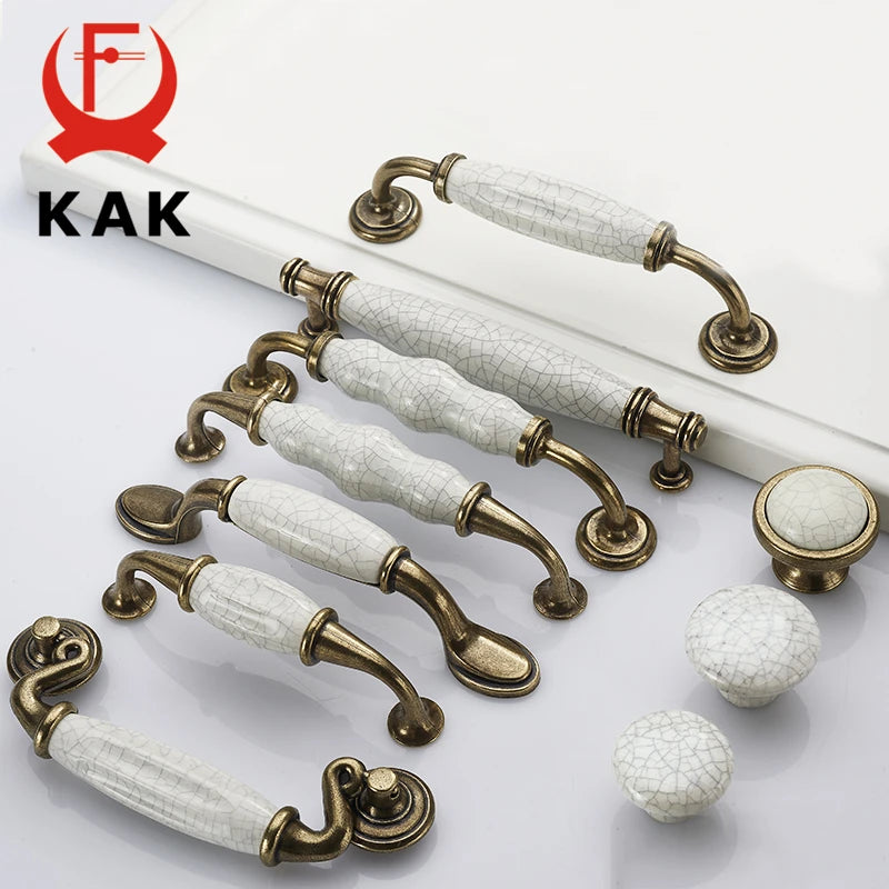 Antiikkipronssi Halkeama Keraamiset Eurooppalaiset Kaapin Kahvat Nupit