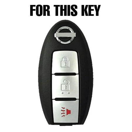 Silicone Key Case Cover For Nissan March Micra Juke Note Leaf 370Z Cube Qashqai Murano Pulsar Keyless Fob Shell Holder Protector by InterCyprus Trading Ltd