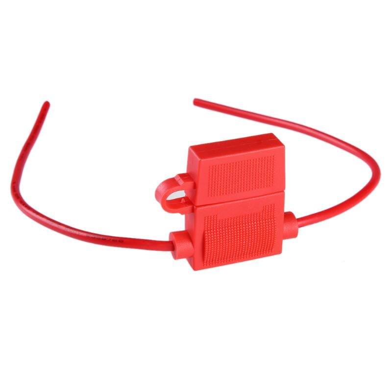 Medium Standard Waterproof ATO ATC Inline 16WAG Blade Fuse Holder Red High Quality Accessory