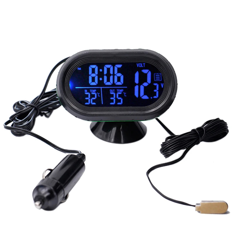Digital Car Thermometer &ndash; Dual Display Freeze Alert