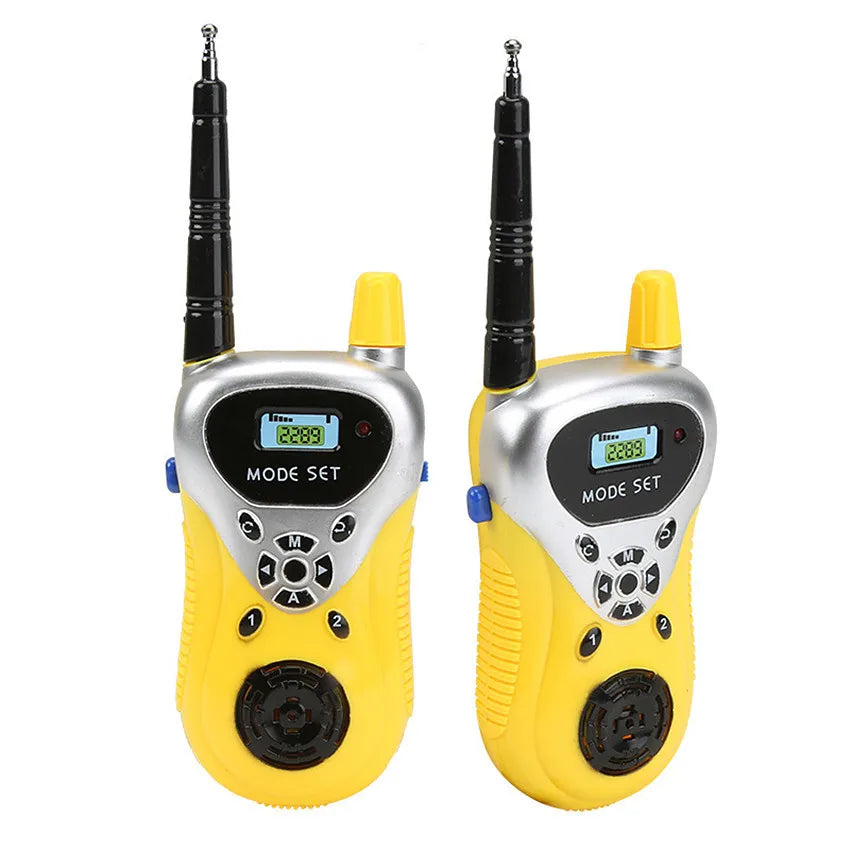 Walkie Talkies 2Pcs 50M 2Ch For Kids &ndash; Lightweight Yellow