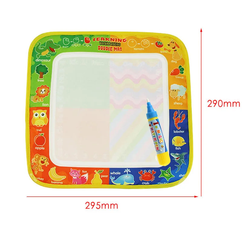 Water Doodle Mat Set &ndash; Non-Toxic Educational Drawing Fun
