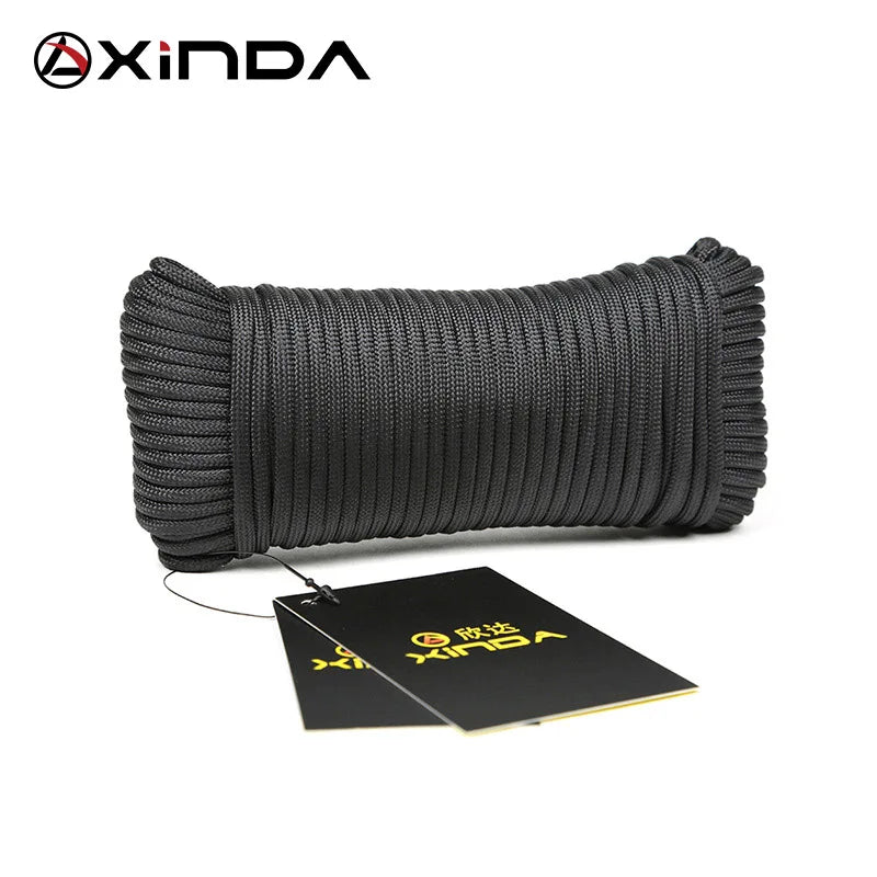Xinda Catch Rope Mountaineering &ndash; 9 Core Life Saving Rope Black-31m