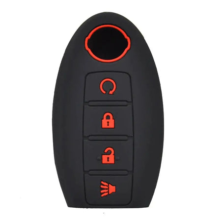 Silicone Car Key Case For Nissan Altima Maxima Murano Rogue Sentra Versa Titan Cover Keyless Remote Fob Shell 4 Button Protector by InterCyprus Trading Ltd