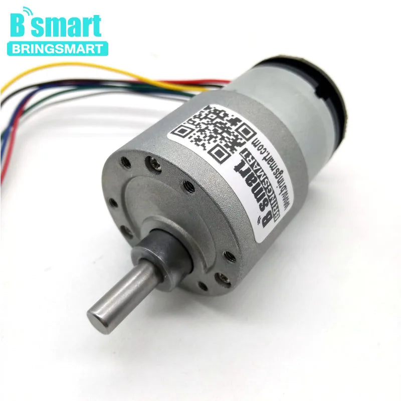Bürsten-DC 12V Encoder-Getriebemotor mit A- und B-Phasenausgang