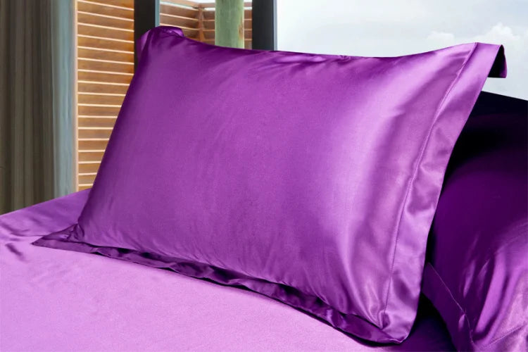 2pcs Silk Pillowcase &ndash; Luxurious Satin Feel PURPLE / 50x66cm