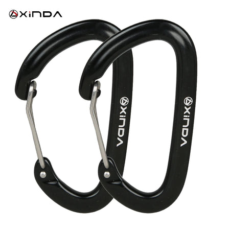 XINDA 16kN Carabiner Clip D Shape Screw Gate Lightweight