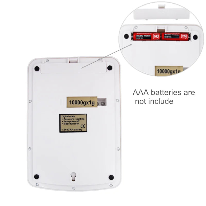 JUANJUAN 10kg Digital Kitchen Scale &ndash; 1g Precision Ultra