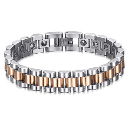 RainSo 99.999% Pure Germanium Magnetic Bracelet for Couples Women Bracelet