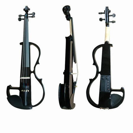 Full Size Four By Four Electric Silent Violin - With Rosin