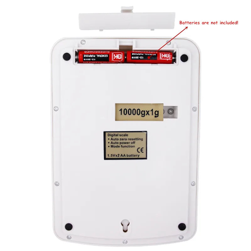 10kg 1g Precision Digital Kitchen Scale &ndash; Backlit LCD