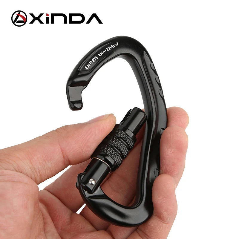 XINDA XD-8126N Ear Shaped Carabiner &ndash; 22KN Safety Lock