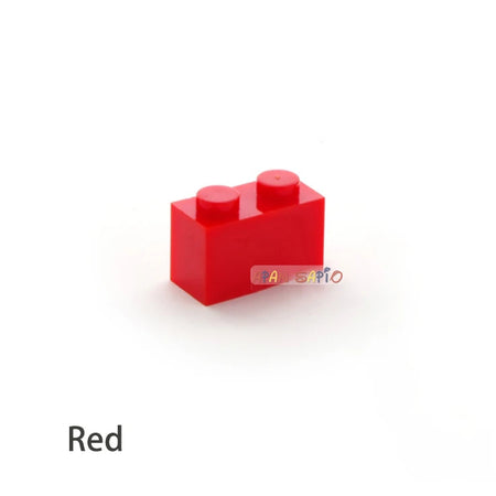 500pcs Thick 1x2 Dots DIY Blocks Bricks &ndash; Lego Compatible Red 500pcs