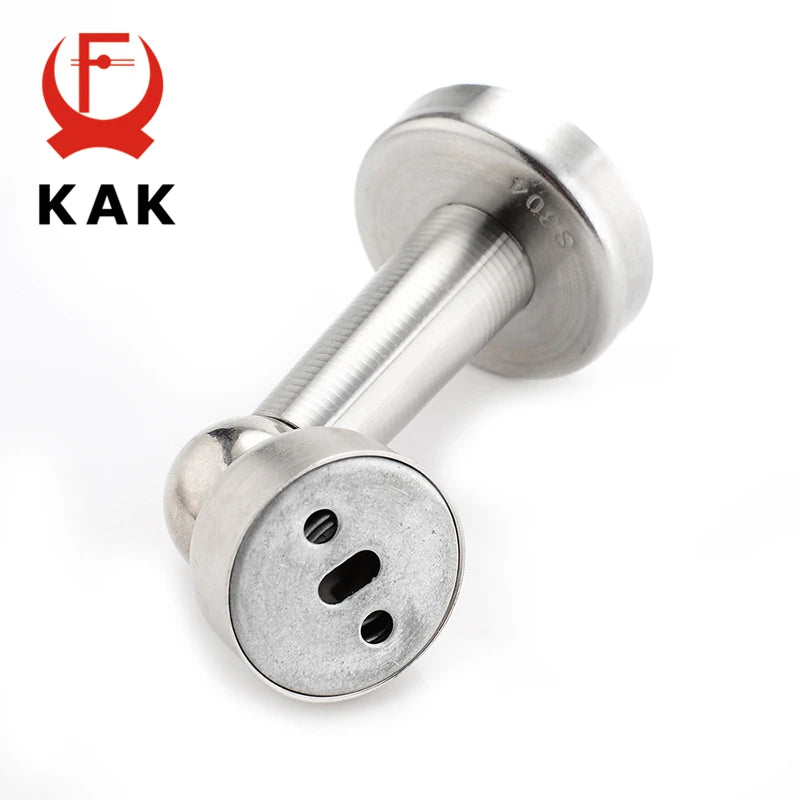 KAK Stainless Steel Magnetic Door Stop Silver With Screw