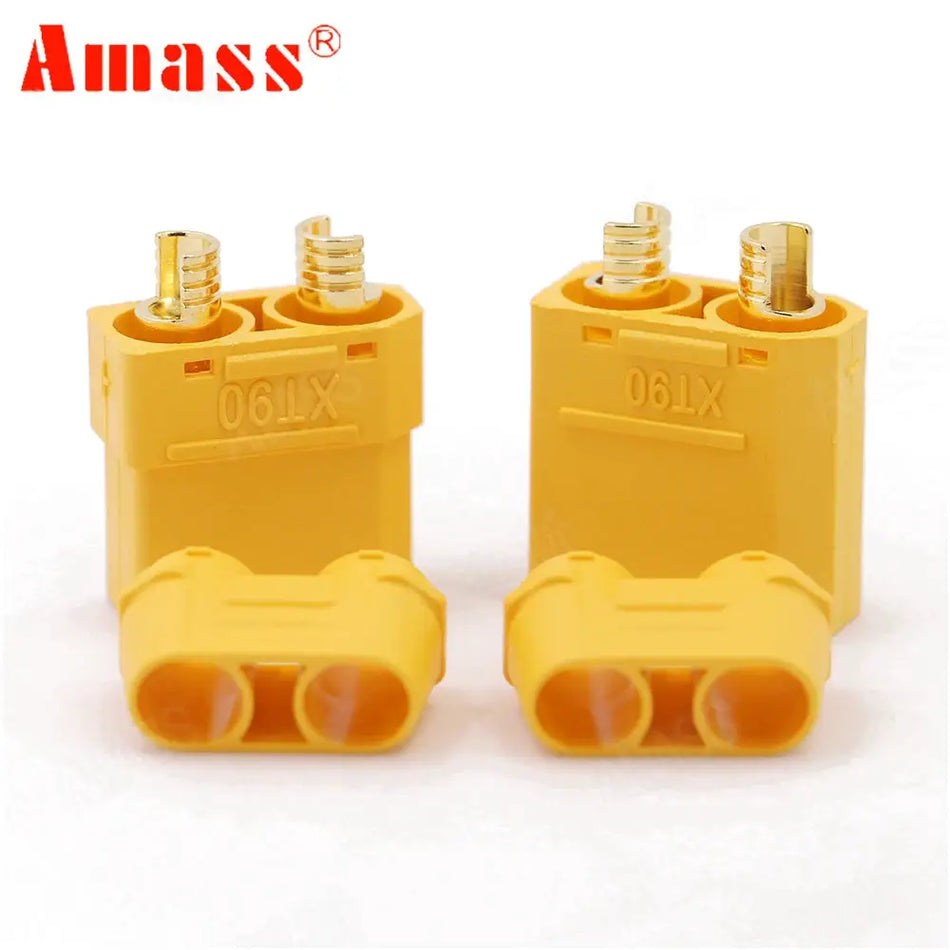 10pcs/lot Amass XT90 Battery Connector Set 4.5mm Male Female Gold Plated Banana Plug For RC Model Battery (5 Pair) by InterCyprus Trading Ltd