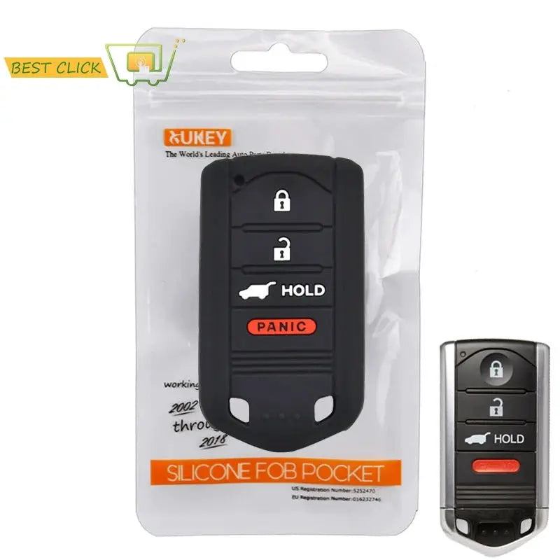 Silicone Car Key Case For Acura ILX RDX ZDX TL 2009-2015 Cover Keyless Remote Fob Shell Jacket Sleeve Protector by InterCyprus Trading Ltd