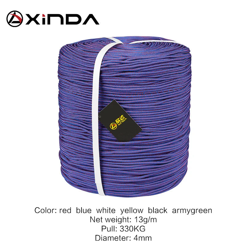 XINDA Escalada Paracord Rope &ndash; High Strength 4mm Cord