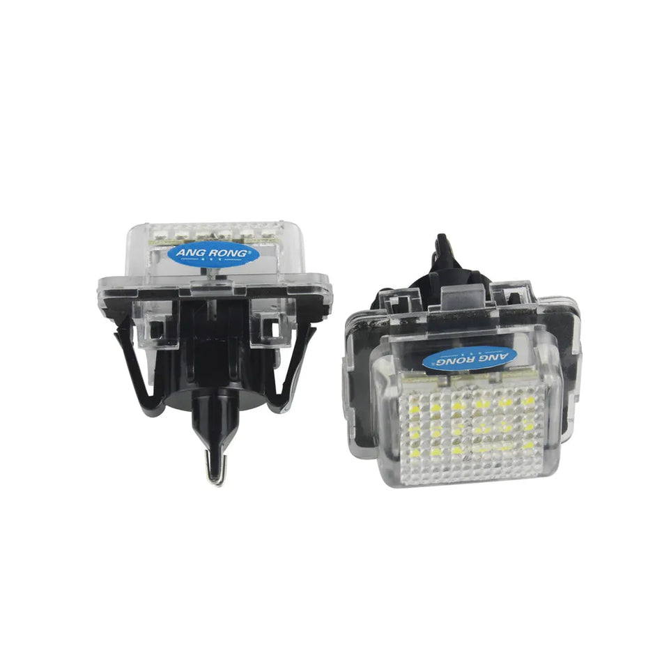Osvětlení registrační značky pro Mercedes-Benz W204 W212 W221 2x18-SMD Canbus LED 6000K xenonová bílá