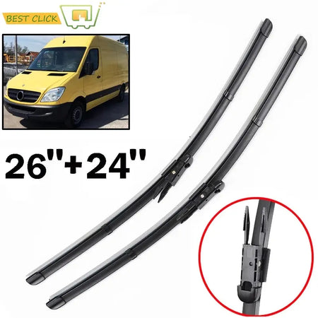 Misima Windscreen Wiper Blades For Mercedes Sprinter W906 For VW Crafter 2007 2008 2009 2010 2011 2012 2013 2014 2015 2016 2017 by InterCyprus Trading Ltd