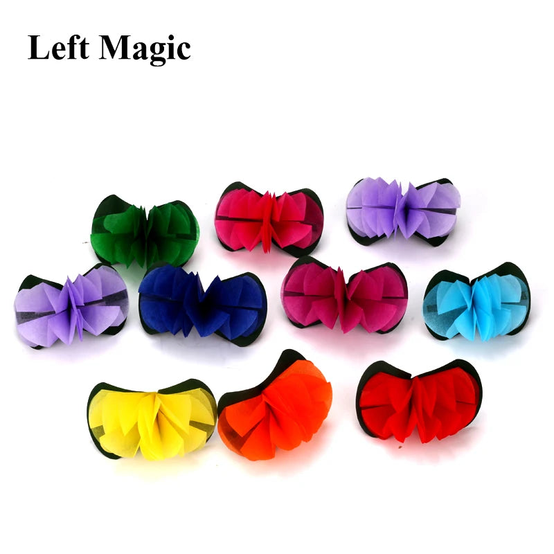 Set di trucchi di magia "Fiore dalla mano vuota" con accessori in carta e stoffa