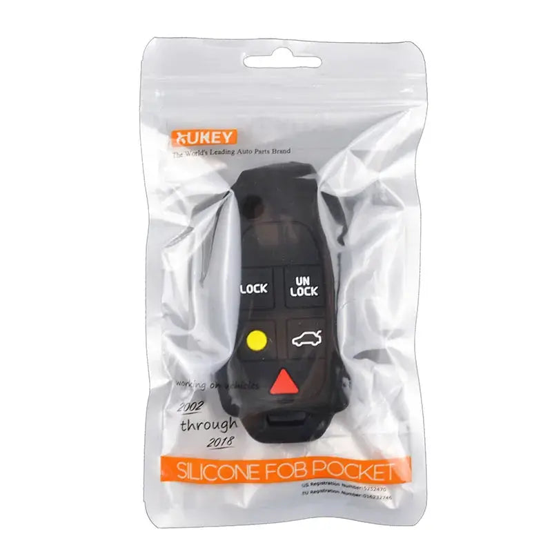 Silicone Car Key Case For Volvo XC90 S80 XC70 S60 V70 Cover Keyless Remote Fob Shell Skin Keyring Key Chain Holder Protector by InterCyprus Trading Ltd