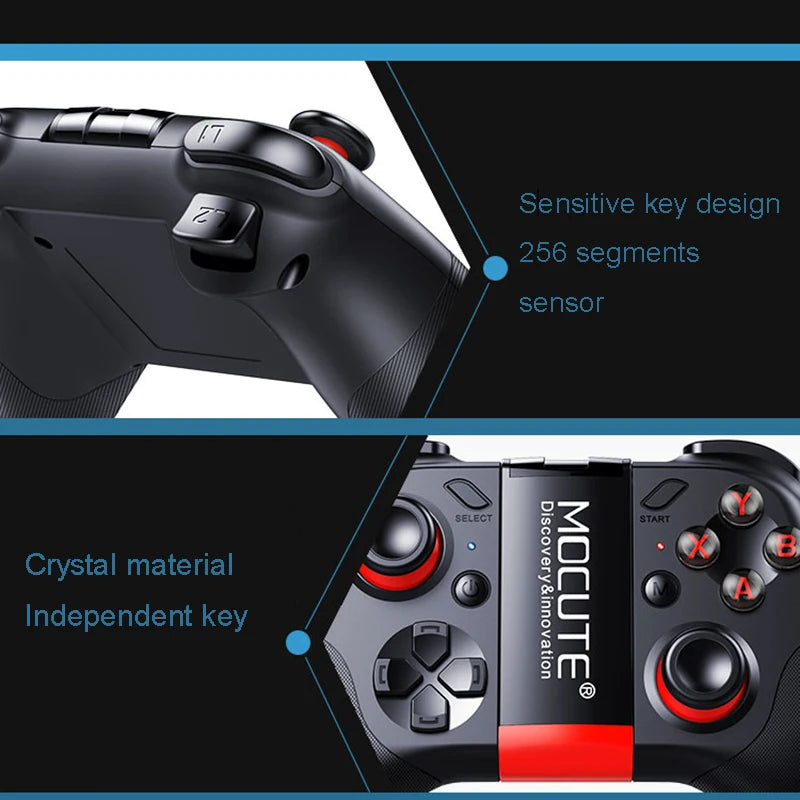 Bluetooth Mobile Gamepad Controller for iPhone, Android, and PC