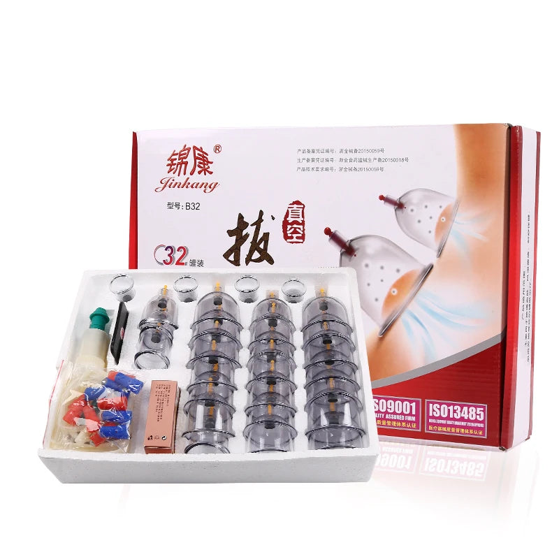 32pcs Massage Vacuum Cupping Therapy Set &ndash; Strong Suction