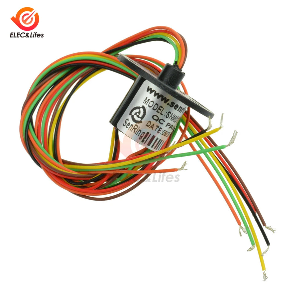 6 Wire Capsule Slip Ring - AC 220V 240V Compatible Version