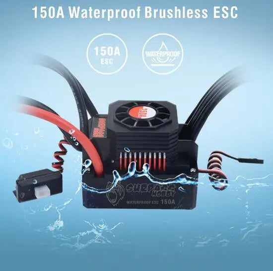 Waterproof 25A 35A 45A 60A 80A 120A 150A ESC Brushless Senseless Speed Controller T / XT60 Plugfor 1/8 1/10 1/12 1/20 RC Car by InterCyprus Trading Ltd