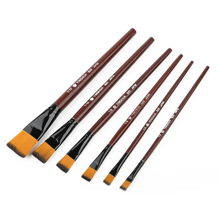 6Pcs Nylon Hair Wooden Handle Brush Set &ndash; Smooth Stroke Default Title