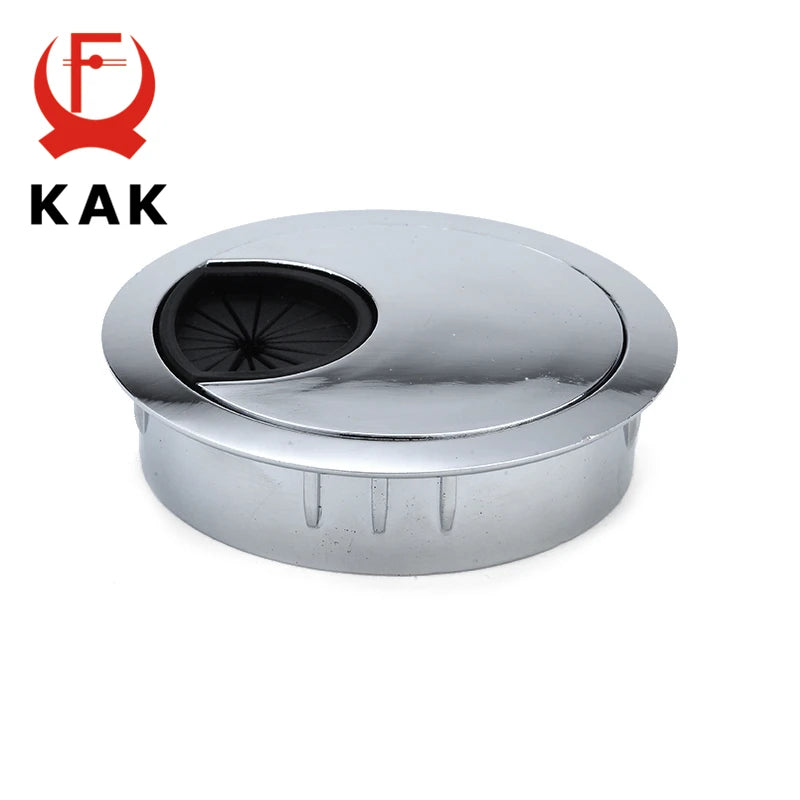 KAK Zinc Alloy Desk Wire Hole Cover Grommet Cable Outlet