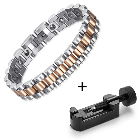 RainSo 99.999% Pure Germanium Magnetic Bracelet for Couples Women Bracelet Tool
