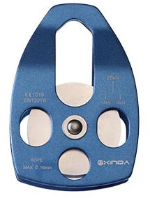 XINDA Professional Pulley Gear &ndash; Lightweight Aluminum Blue