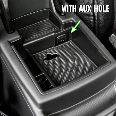 Armrest Storage Box For AUDI Q5 2009-2017 Center Console Bin Glove Tray Holder Case Car Organizer 2010 2011 2012 2013 2014 2015 by InterCyprus Trading Ltd