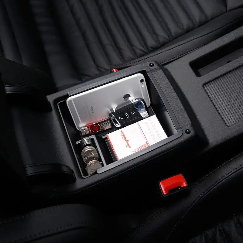 Armrest Storage Box For VW Volkswagen Passat B8 Sedan Variant Alltrack 2016 2017 2018 Center Console Bin Glove Tray Holder Case by InterCyprus Trading Ltd