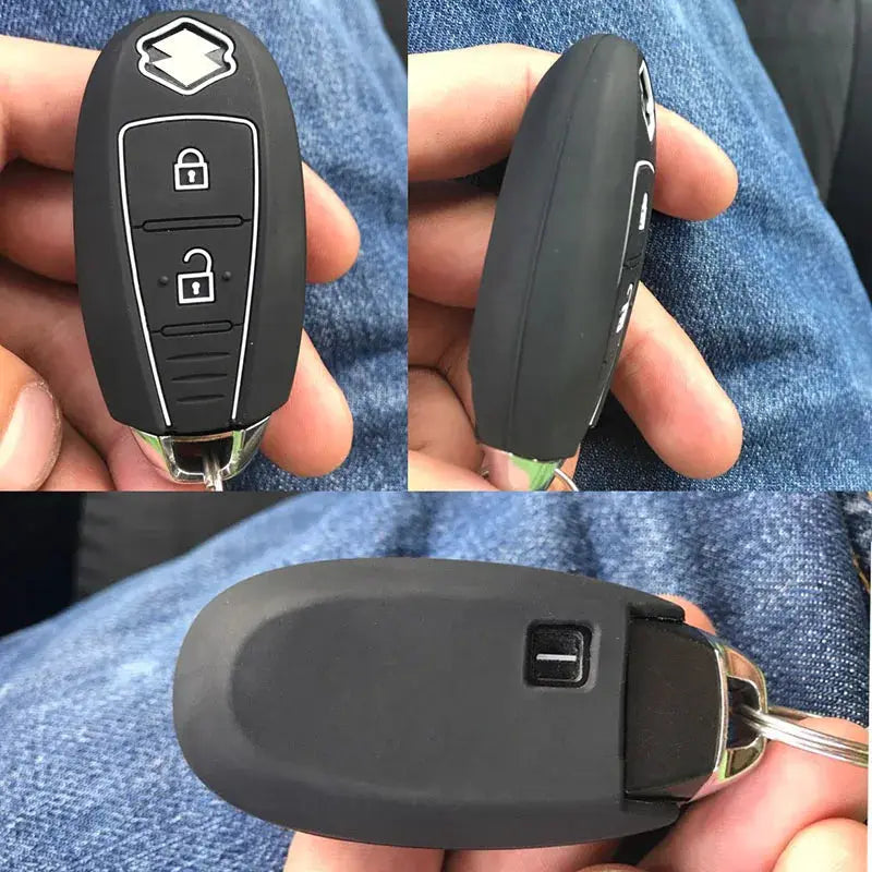 Silicone Key Case Cover For Suzuki Vitara Swift Ignis Kizashi SX4 Baleno Ertiga Keyless Fob Shell Skin Holder Protector by InterCyprus Trading Ltd