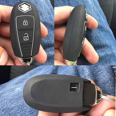 Silicone Key Case Cover For Suzuki Vitara Swift Ignis Kizashi SX4 Baleno Ertiga Keyless Fob Shell Skin Holder Protector by InterCyprus Trading Ltd