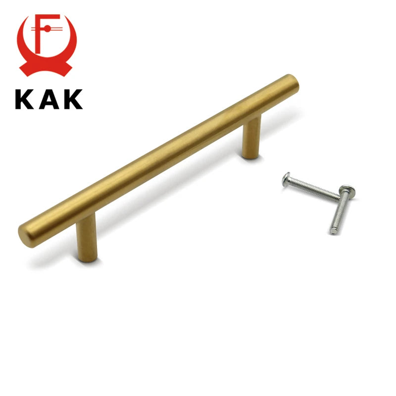 Χρυσό Ανοξείδωτο Ατσάλι T Bar Κουζίνας Ντουλάπας Χερούλι 10mm